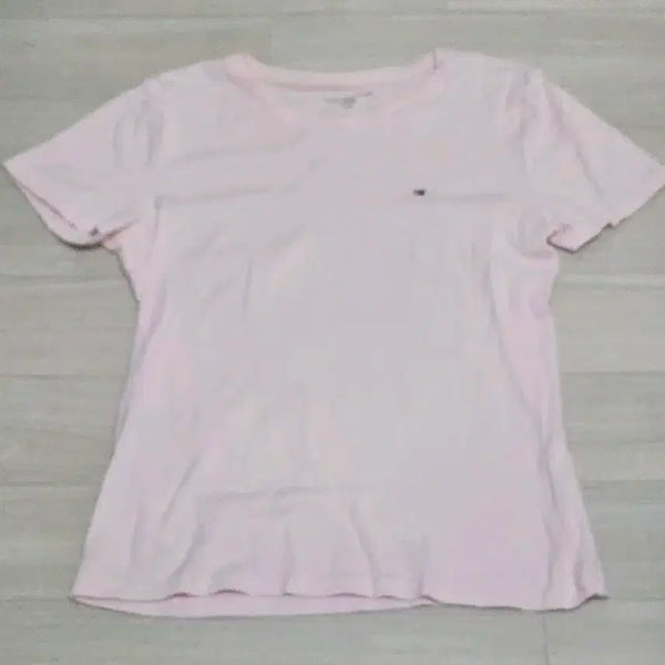 [BUNJANG] Tommy Hilfiger Women's Short Sleeve T-Shirt Pink / 타미힐피거 여성 반팔티 핑크 L