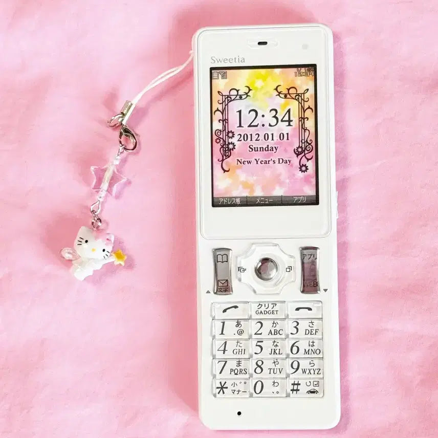 [BUNJANG] Docomo Kitty Phone Gyaru Phone Mockup Phone Pink Retro Folder Phone / 도코모 키티폰 갸루폰 목업폰 핸드폰 폴더폰 고전폰 핑크 모형폰