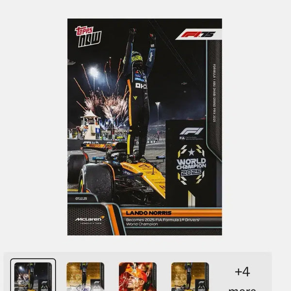[BUNJANG] Lewis Hamilton 2021 World Champion Tops Card / f1 란도노리스 월챔 탑스
