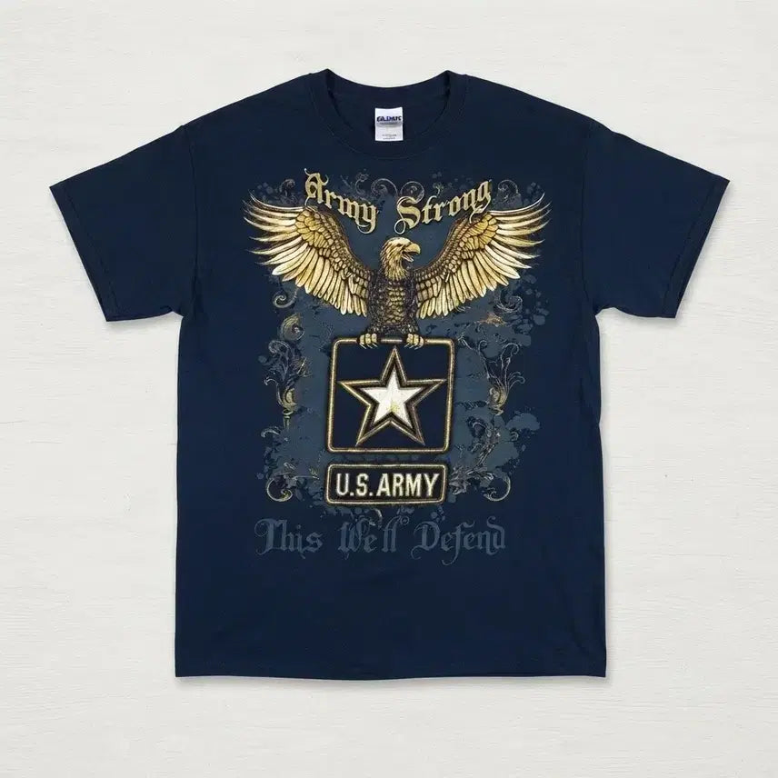 [BUNJANG] U.S. Army "Army Strong" Eagle Graphic T-Shirt Large / 미육군 아미스트롱 반팔 티셔츠 L