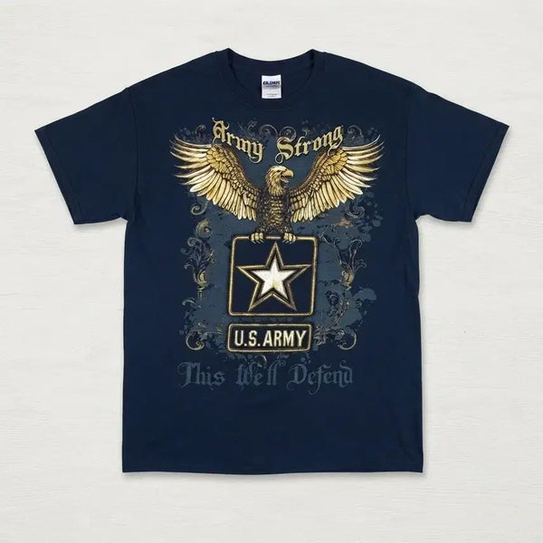 [BUNJANG] U.S. Army "Army Strong" Eagle Graphic T-Shirt Large / 미육군 아미스트롱 반팔 티셔츠 L