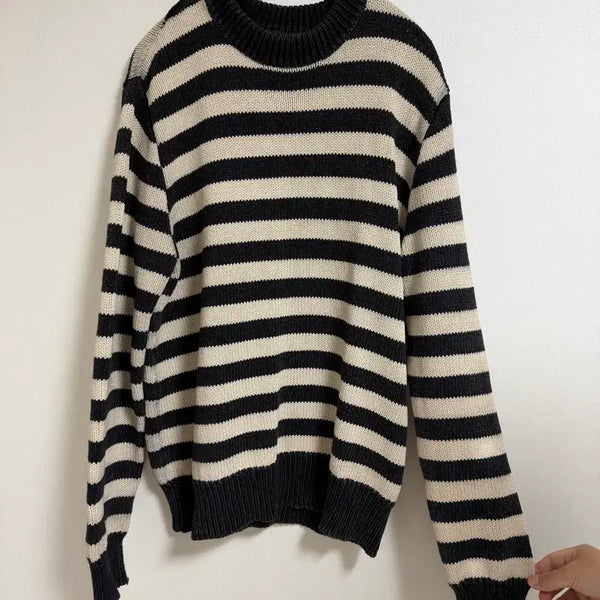 [BUNJANG] RRL Striped Sweater Size L / Rrl더블알엘 가먼워싱 스트라이프 스웨터 사이즈L