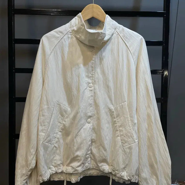 [BUNJANG] MOHAN Cream Stand Collar Set-in Jacket / [S] 모한 크림 스탠드카라 셋인 자켓 3.9