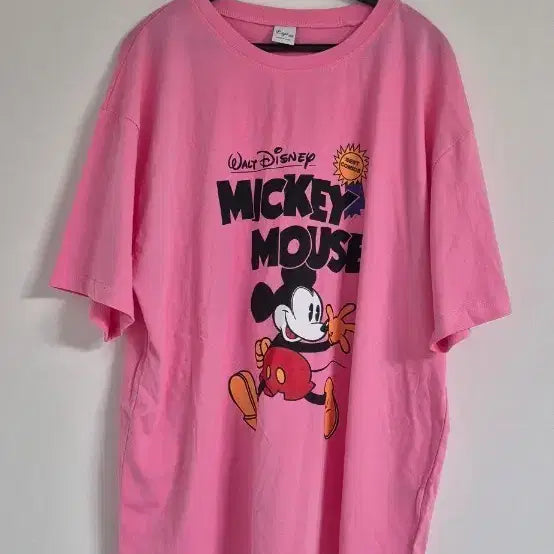 [BUNJANG] Mickey Mouse Short Sleeve T-Shirt Pink / 미키 반팔티 팝니다