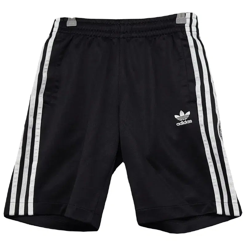 [BUNJANG] Adidas Black Flame Tri-Stripes Shorts S / 아디다스 블랙 불꽃 삼선 반바지 S