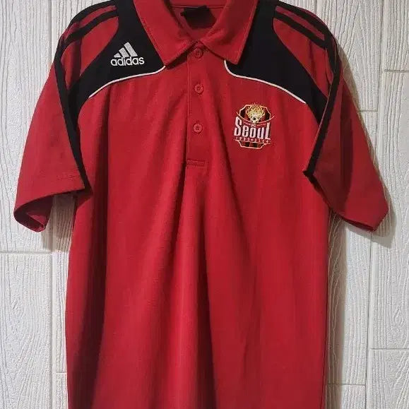 [BUNJANG] Adidas FC Seoul Short Sleeve Polo T-Shirt / 아디다스 FC서울 반팔 폴로 카라 티셔츠