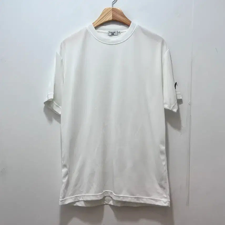 [BUNJANG] HEAD White Functional Short Sleeve T-Shirt (Men's M, Women's L-XL) / HEAD 헤드 화이트 기능성 반팔 티셔츠 (남성M, 여성L~XL)