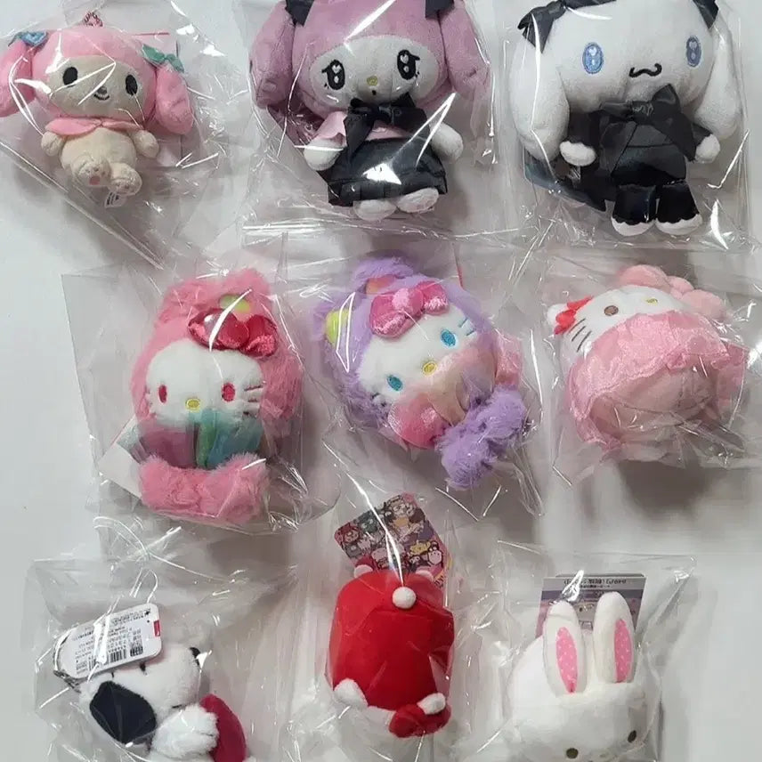 [BUNJANG] Sanrio Mascot Keychain / 산리오 인형 마스코트 키링 재고 판매