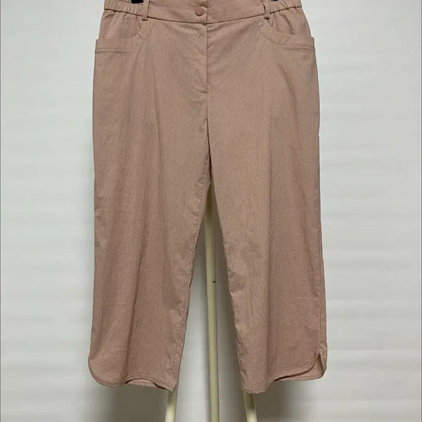 [BUNJANG] PAT Women's 7/10 Length Checkered Pants (Waist 70cm) / PAT 여성 7부 체크 바지 70cm