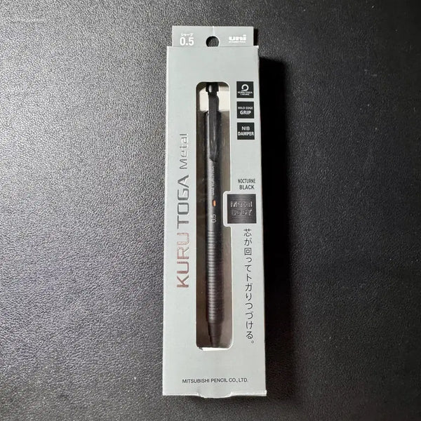 [BUNJANG] Uni Kuru Toga Metal 0.5mm Mechanical Pencil, Nocturne Black / 유니 쿠루토가 메탈 0.5mm 샤프 녹턴 블랙