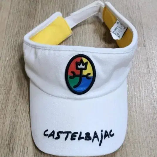 [BUNJANG] CASTELBAJAC Unisex Golf White Sun Cap (Free Size) / 카스텔바작 남여공용 골프 화이트 썬캡-(프리)