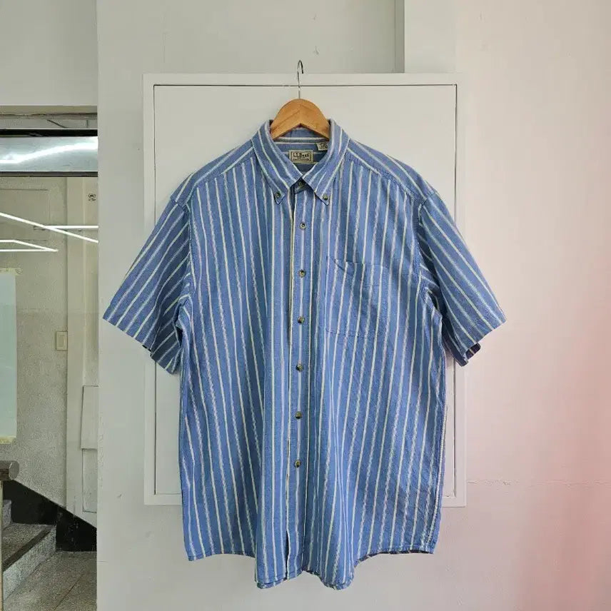 [BUNJANG] L.L.Bean Half Sleeve Shirt / 엘엘빈 반팔셔츠 하프셔츠 L 105