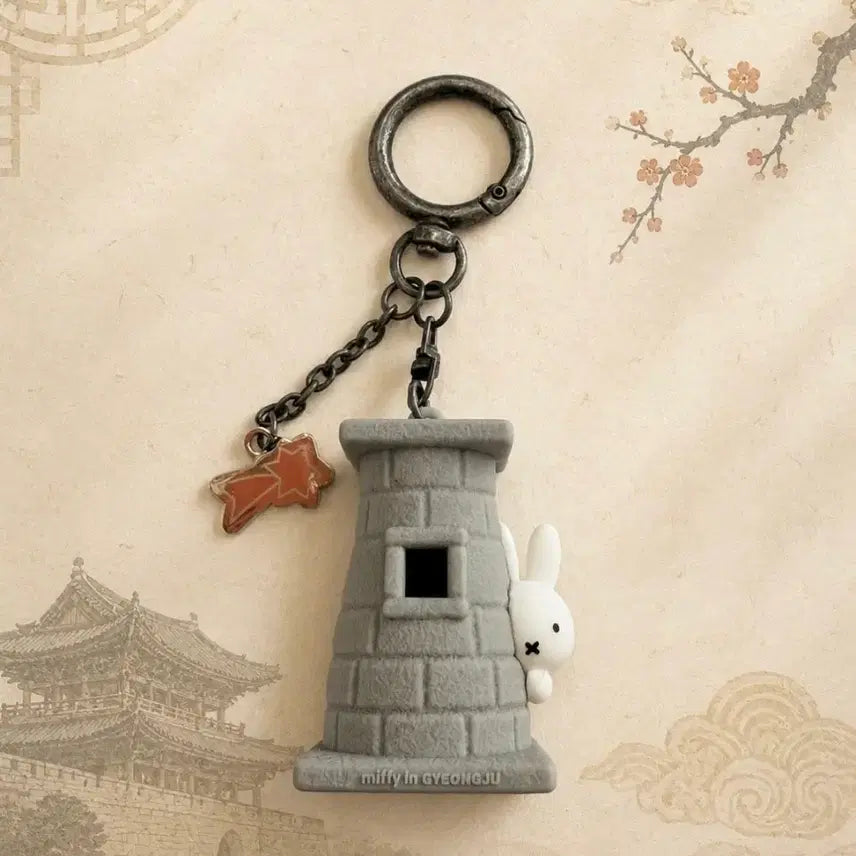 [BUNJANG] Miffy Cheomseongdae Keyring / Ballpoint Pen Set / 미피 경주 첨성대 키링/볼펜( 오늘만)