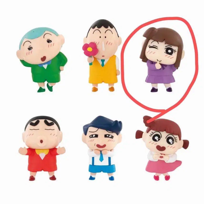 [BUNJANG] Crayon Shin-chan Skisuki Gacha Set (Suzi, Cheolsu) Bundle / 짱구 스키스키 가챠 (수지,철수)일괄 판매