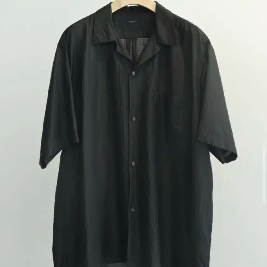 [BUNJANG] COMOLLI 26SS Wool Silk Short-Sleeve Open-Collar Shirt - Brown / [3] 코모리 26SS 울 실크 반팔 오픈칼라 셔츠 브라운