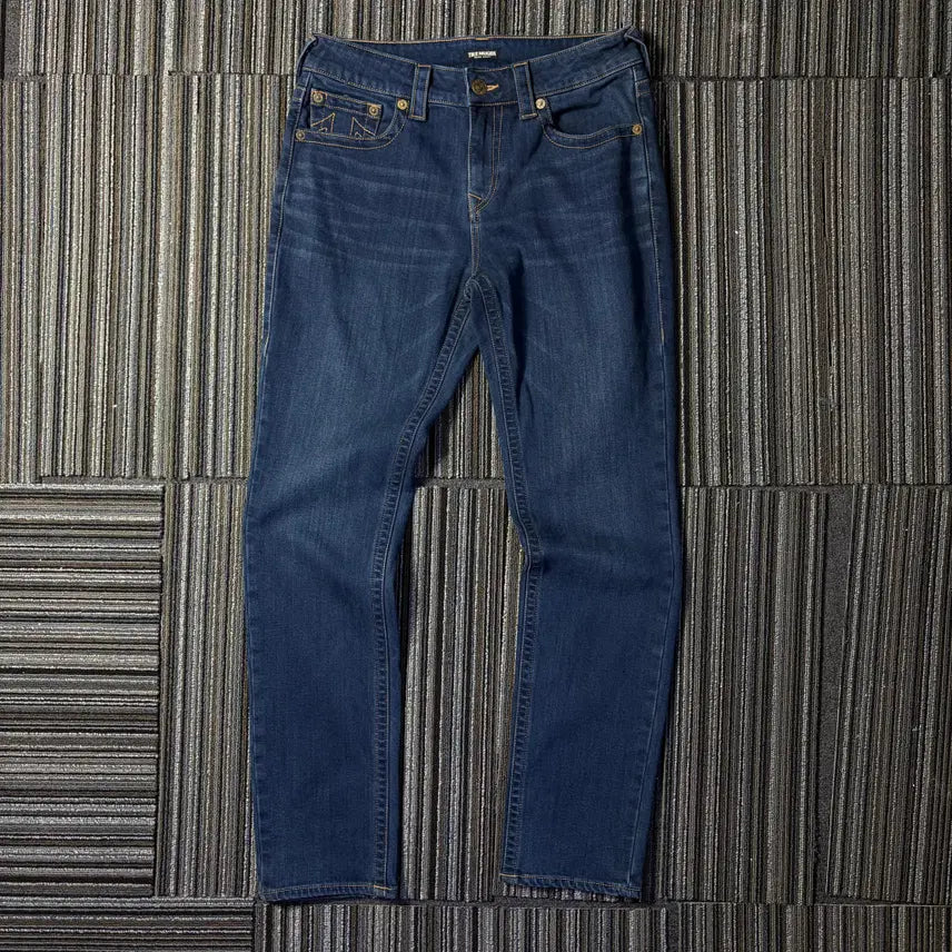 [BUNJANG] True Religion Slim Fit Dark Wash Denim Pants / 트루릴리전 진청 슬림 데님 팬츠