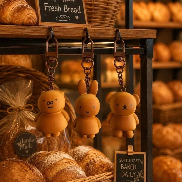 [BUNJANG] Miffy Gyeongju Peanut Bread Keychain / 미피 경주 신상 땅콩빵 키링