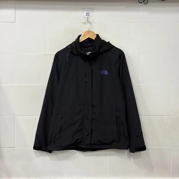 [BUNJANG] The North Face Black Hooded Windbreaker Jacket / 노스페이스 블랙 후드 바람막이 자켓