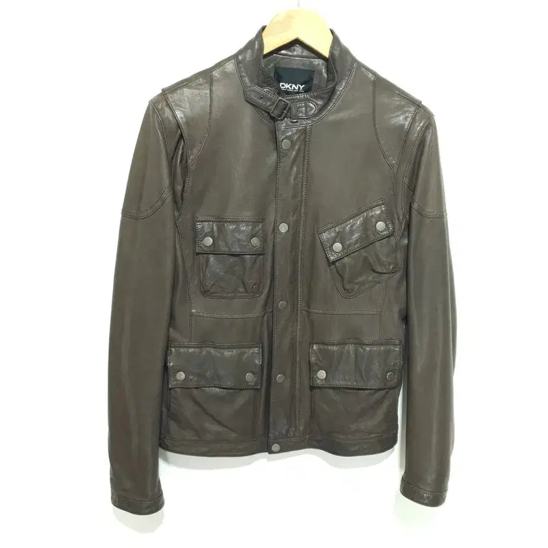 [BUNJANG] DKNY Lambskin Leather Jacket M / DKNY 양가죽 레더 자켓 M_M2061