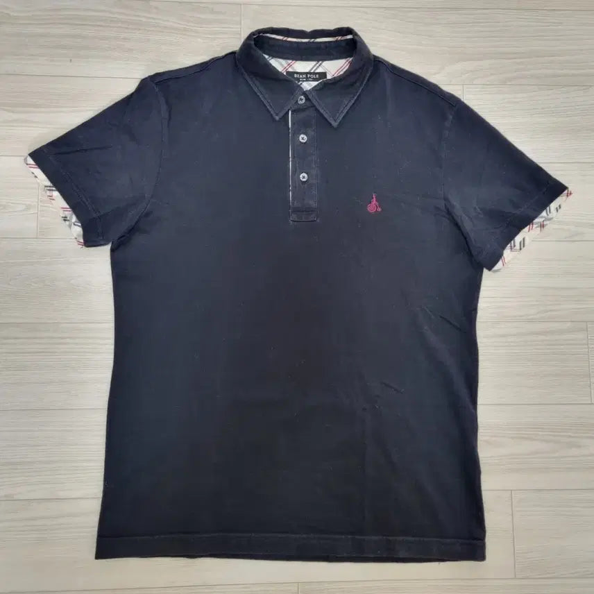 [BUNJANG] Beanpole Men's Black Collar T-shirt Size 100 / 빈폴 셔츠 남성 카라티 블랙(100)