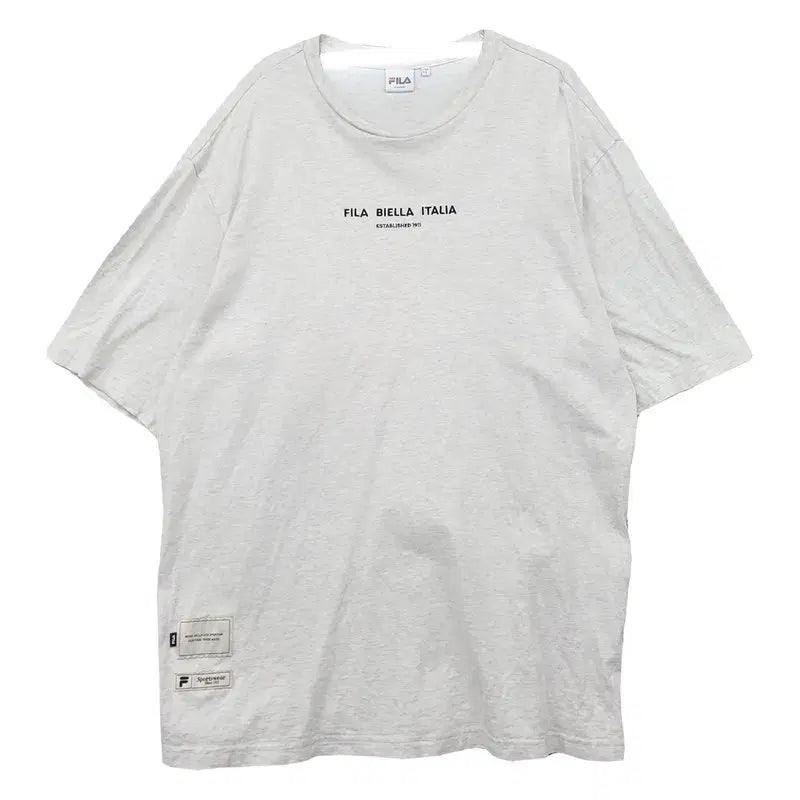 [BUNJANG] Fila Light Gray Short Sleeve T-Shirt XL / 휠라 라이트 그레이 반팔티 X-LARGE