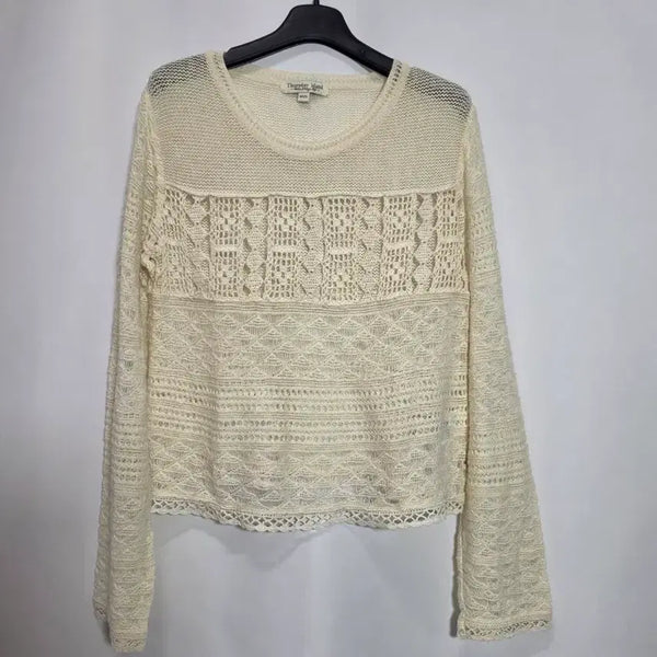 [BUNJANG] Thursday Island Crochet Knit Top / 써스데이아일랜드 크로셰 니트