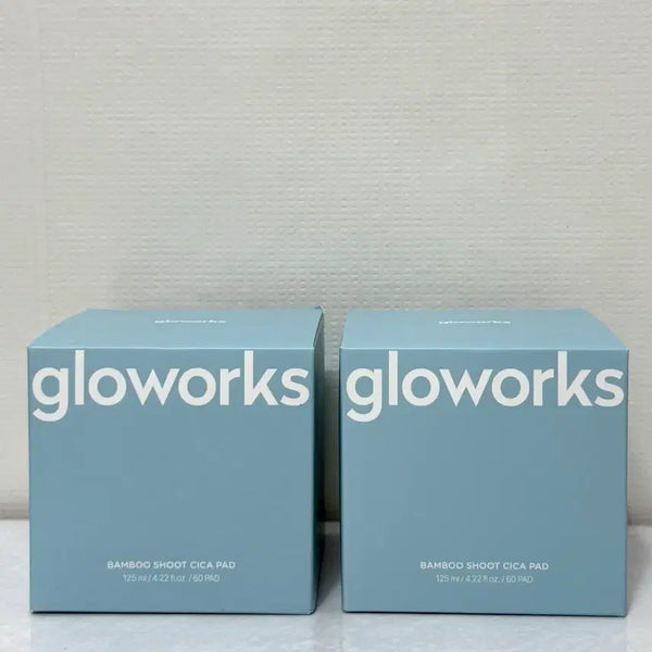 [BUNJANG] Gloworks Bamboo Shoot Cica Pad (60 Count) / 글로웍스 죽순 시카 패드 60매(125ml) 수분 진정 열감해소 쿨링