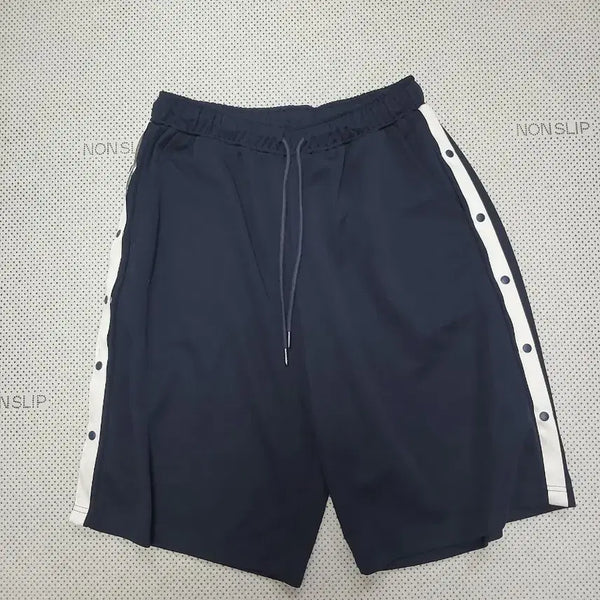 [BUNJANG] Men's Snap Button Training Shorts Navy / 남자 스냅 버튼 트레이닝 반바지 네이비