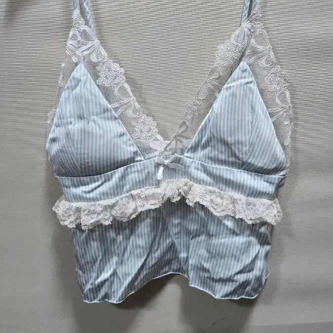[BUNJANG] Stripe Pattern Slip Home Wear / 슬립 상90