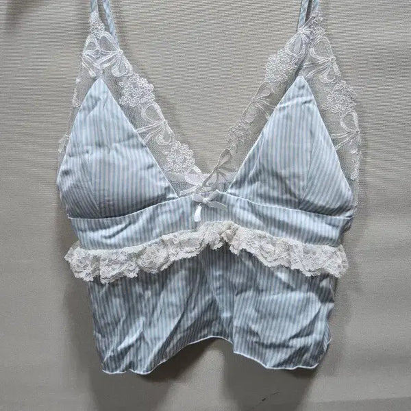 [BUNJANG] Stripe Pattern Slip Home Wear / 슬립 상90