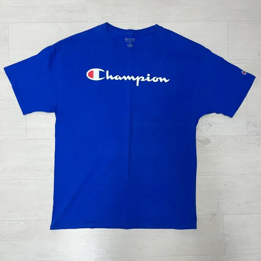 [BUNJANG] Champion Blue T-shirt XL / 챔피온 블루 반팔티셔츠 XL