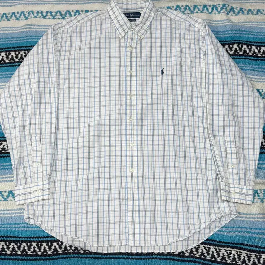 [BUNJANG] Polo Ralph Lauren Blue Check Blake Shirt XL / XL 폴로랄프로렌 블루 체크 블레이크 셔츠