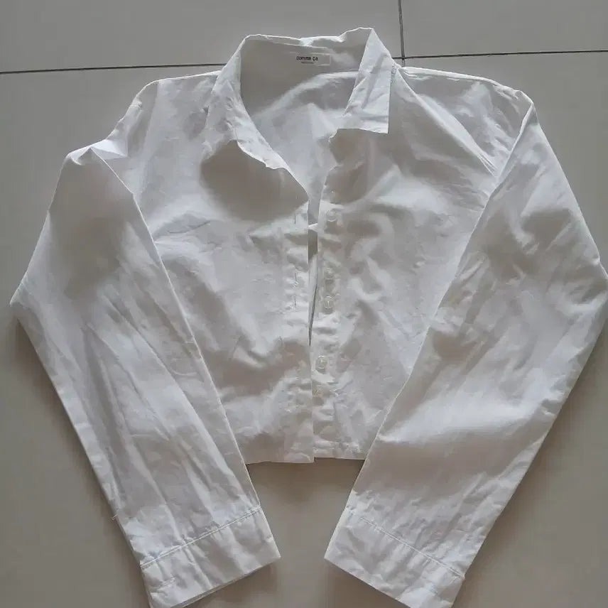 [BUNJANG] White Long-Sleeve Blouse (Size 44) / 44사이즈  상의