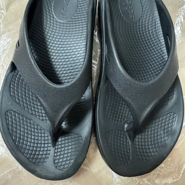 [BUNJANG] OOFOS OOMG Black Flip-Flops EU37 / 우포스 쪼리 블랙 EU37
