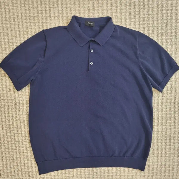 [BUNJANG] GALAXY LIFESTYLE Navy Knit Short Sleeve T-Shirt 110 / 갤럭시 네이비 니트 반팔 110
