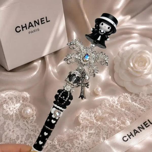 [BUNJANG] Handmade Pen with Kitty Figurine Charm / 제니착장키티피규어 볼꾸 핸드메이드 볼펜