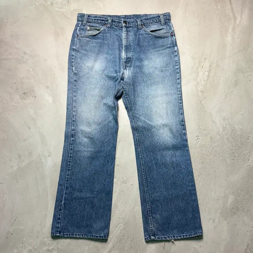 [BUNJANG] Levi's 517 Orange Tab 90s USA Bootscut Jeans / [38/32] 90s USA 리바이스 517 부츠컷 오렌지탭 중청 연청