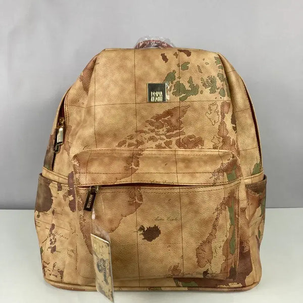 [BUNJANG] Prima Classe World Map Backpack / 새상품 프리마클라쎄 백팩 배낭 세계 지도 가방