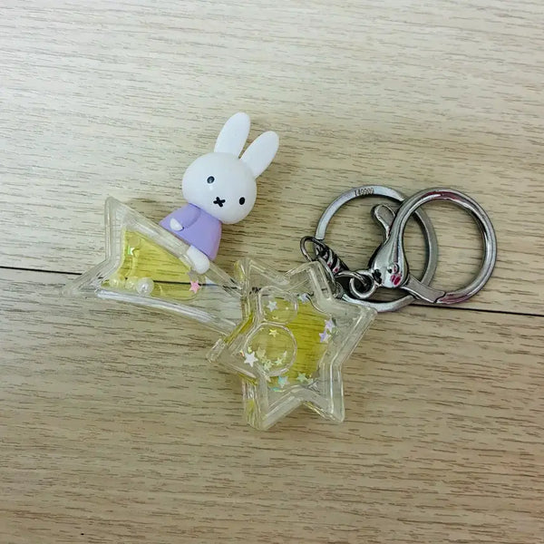 [BUNJANG] Miffy Character Star Shape Keychain / 미피 캐릭터 별 모양 키링