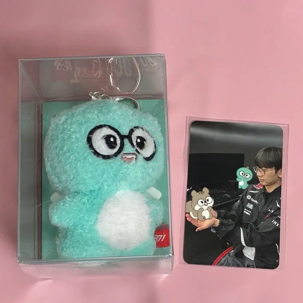 [BUNJANG] T1 Doran April Fools' Day Dragon Plushie + Photocard Bundle Set / 티원 도란 만우절 공룡 인형 + 만우절 포카 일괄