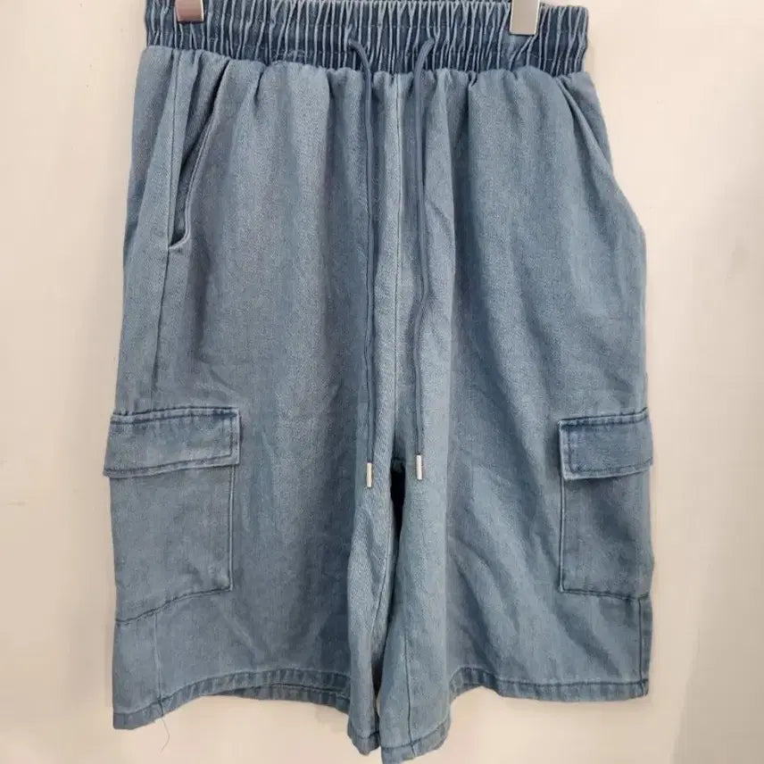[BUNJANG] Denim Bermuda Cargo Shorts / 데님버뮤다카고반바지(새상품)