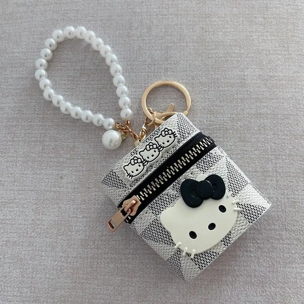 [BUNJANG] Hello Kitty Airpod Case Mini Pouch with Keychain / 헬로키티 에어팟 케이스 활용 미니 파우치 키링