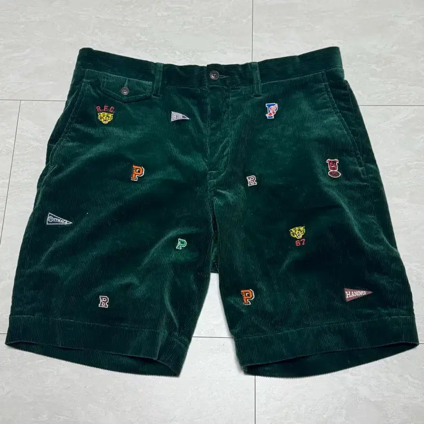 [BUNJANG] Polo Ralph Lauren Corduroy Patchwork Shorts / 폴로 코듀로이 패치워크 반바지