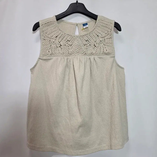 [BUNJANG] Old Navy Crochet Trim Top M / 올드네이비 크로셰 트림탑