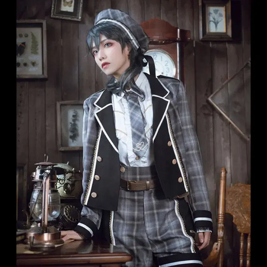 [BUNJANG] CastleToo Prince Lolita Suit Jacket + Shorts + Hat + Accessory Set / 캐슬 투 왕자계 로리타 양복 자켓+반바지+모자+악세사리 세트