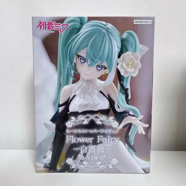 [BUNJANG] Hatsune Miku White Rose Noodle Stopper Figure (Sealed) / 미개봉 하츠네 미쿠 화이트 로즈 백장미 누들스토퍼 피규어