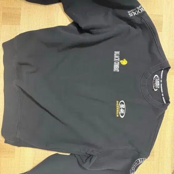 [BUNJANG] Apdo Black Combat Sweatshirt Size 2 / 압도 블랙컴뱃 맨투맨 2사이즈