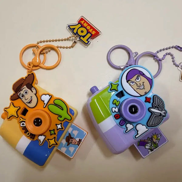 [BUNJANG] Disney Pixar Toy Story Woody Buzz Camera Action Light Keychain / 토이 스토리 우디 버즈 카메라 키링/ 액션라이트/ 개당가격
