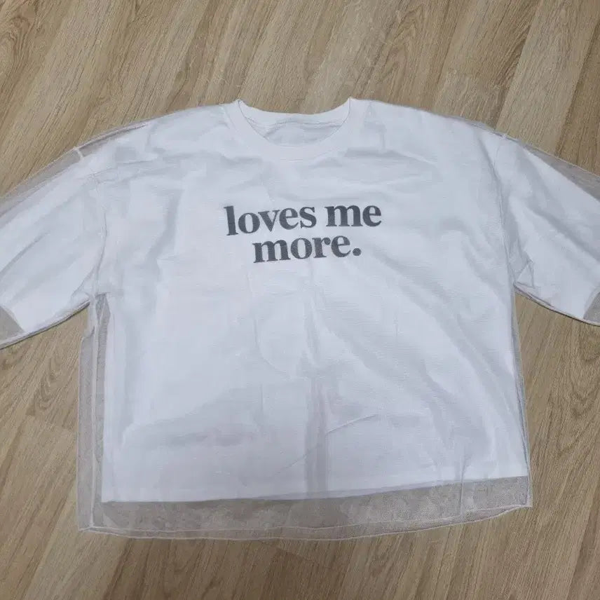 [BUNJANG] See-Through Layered Short-Sleeve T-Shirt White / 시스루 레이어드 반팔 티셔츠 화이트
