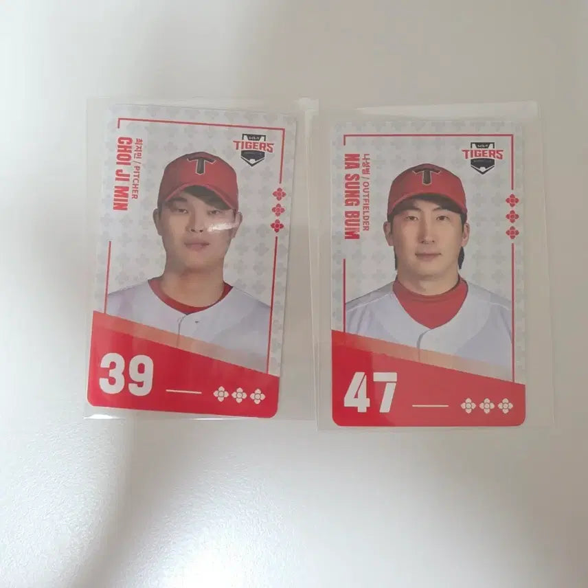 [BUNJANG] Paldo Bibimmyeon KBO Card Bundle Set - Choi Ji-min, Na Sung-bum (Kia Tigers) / 팔도비빔면 KBO카드 기아 일괄